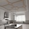 Ekena Millwork 78 34W x 78 34H x 38T Large Olivia Decorative Fretwork Wood Ceiling Panels, Red Oak CELW79X79X0375OLVRO - alternate 6